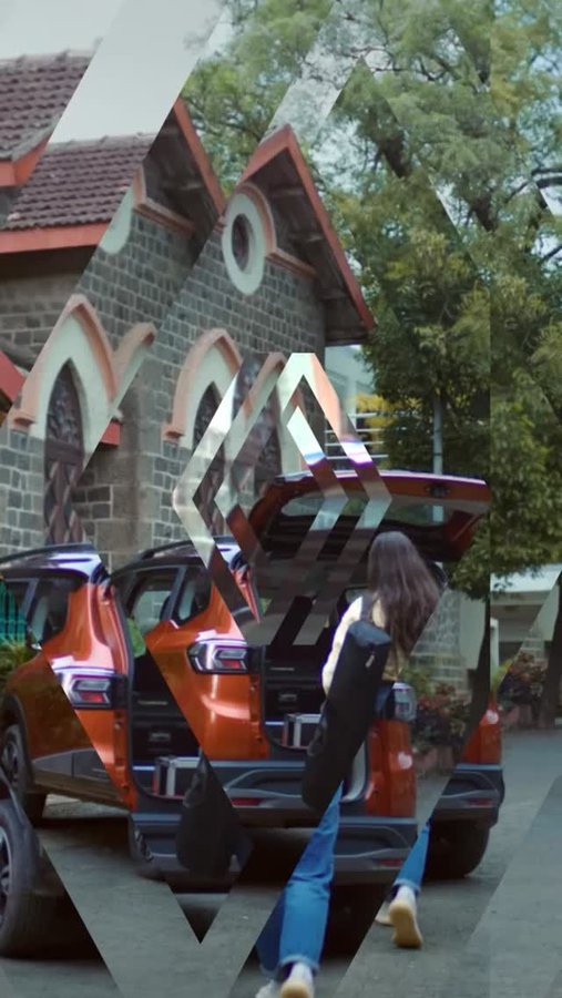 Instagram post by @surbhikaushik for Renault. Caption reads: this Ganesh Chaturthi, @surbhikaushik takes the....