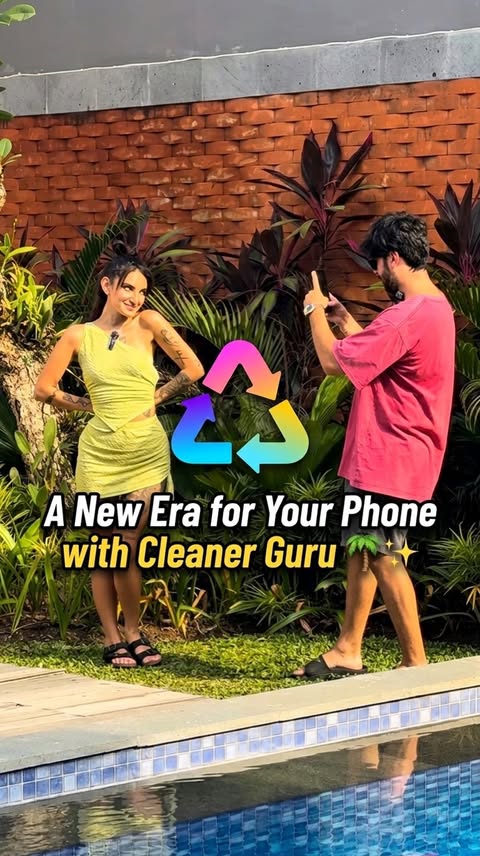 Instagram post by @muhammedaliakdemirofficial for Cleaner Guru. Caption reads: [...] solution like this 📱 #işbirliği #ad....