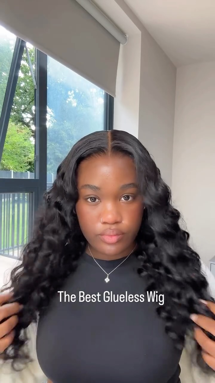 Instagram post by @limpo.muyaba for Wiggins Hair. Caption reads: My new favourite glueless wig!🤭....