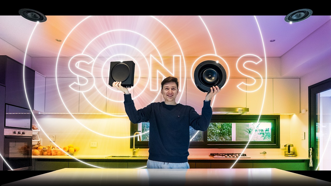 YouTube post by @SupraPixel for Sonos. Caption reads: I installed SONOS throughout the house 😁.