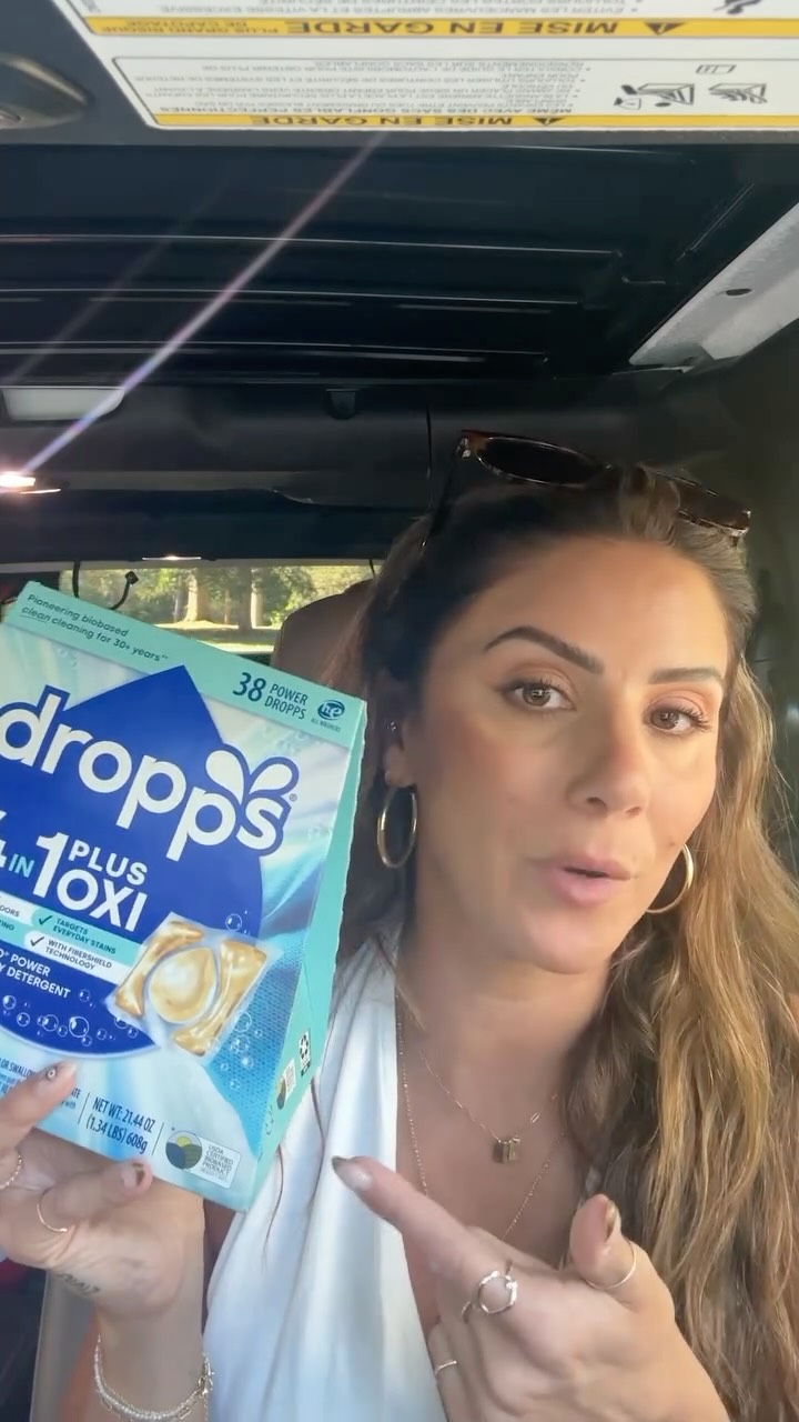 Instagram post by @iamlaurenmcbride for Dropps. Caption reads: Came into Target for one thing… left with a cart....