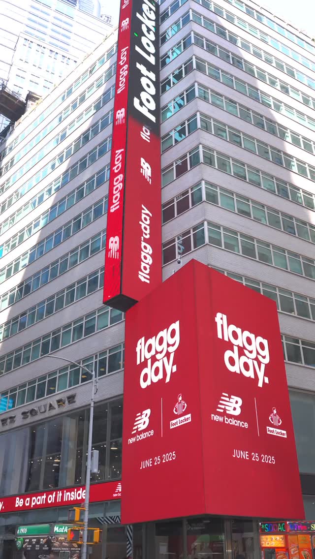 Instagram post by @cooper_flagg for Foot Locker. Caption reads: Flagg Day in New York City with @cooper_flagg and....