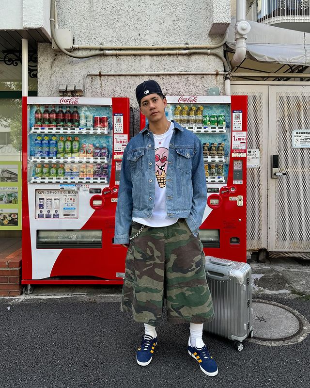 Instagram post by @jaycee_yg for BBC ICECREAM. Caption reads: touring Japan with da guys 
@bbcicecream @jdsports....