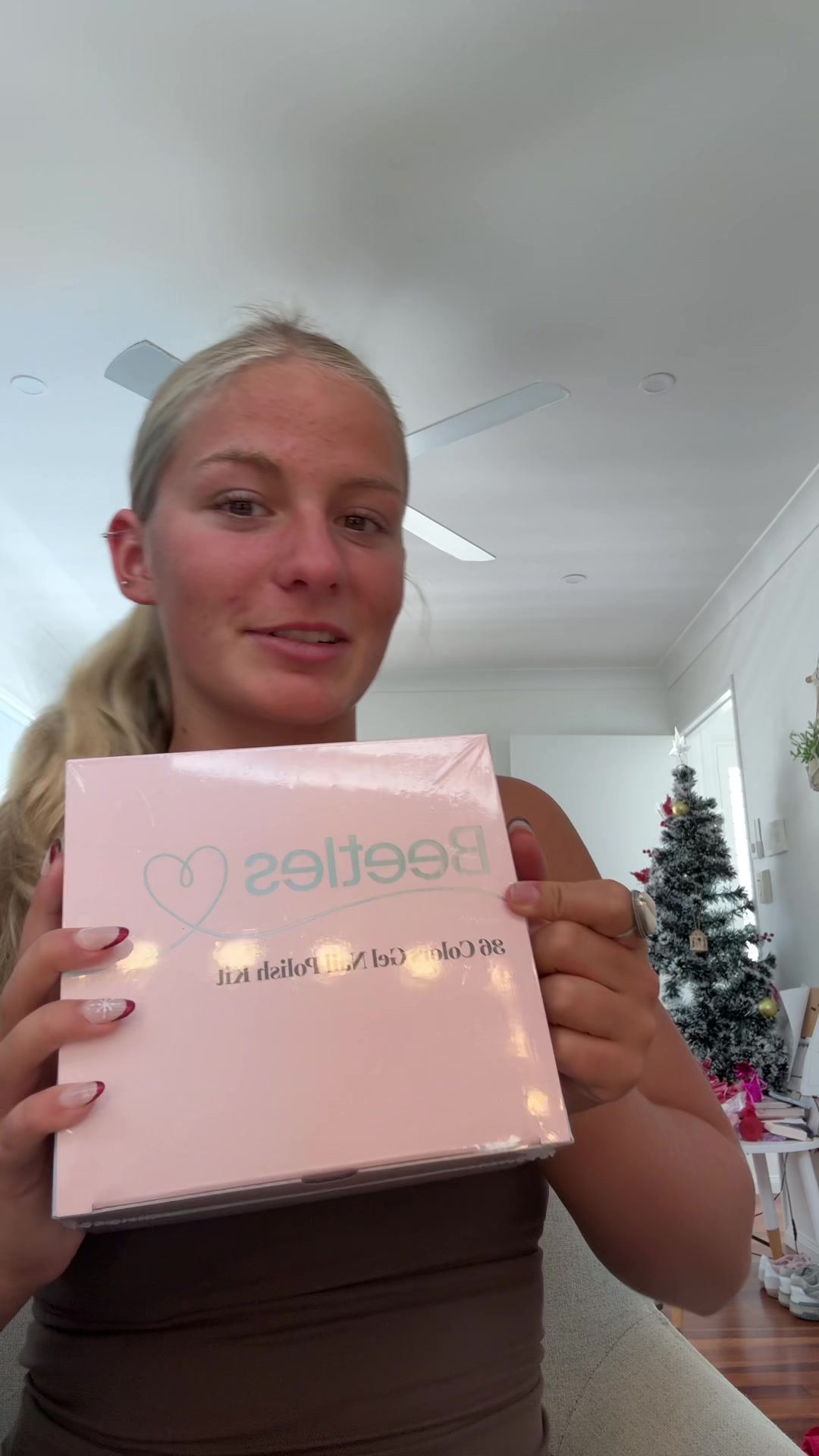 TikTok post by @soph.windle for BeetlesGelPolish. Caption reads: @BeetlesGelPolish package unboxing!   #haul [...].