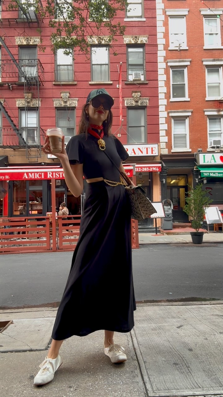 Instagram post by @sabrinasikora for GENTLE MONSTER. Caption reads: 🫖 Die Chai’in 🧋

Back in NYC with kids in camps....
