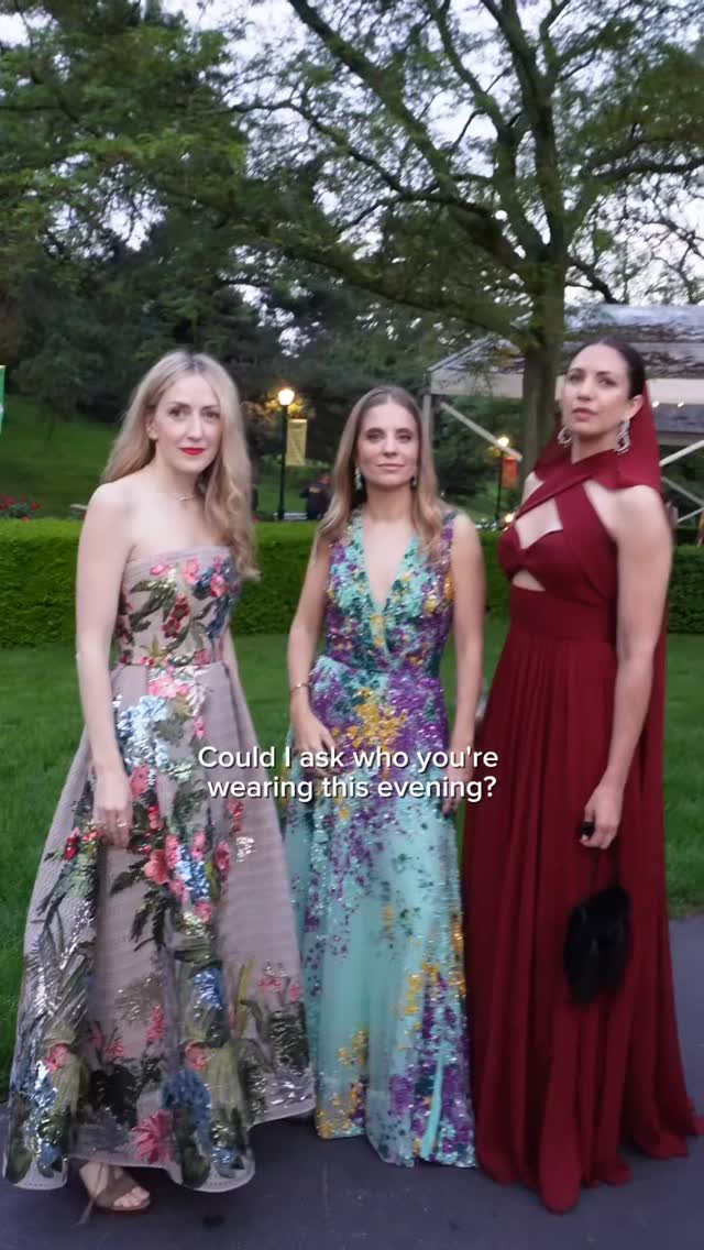 Instagram post by @ladiesofmadisonave for ELIE SAAB. Caption reads: I loved speaking to some of the guests at the New....