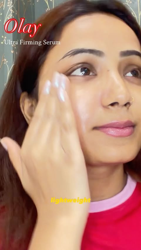Instagram post by @ugc_by_divyansha for ThePinkPantherCo. Caption reads: [...] comment skin 🎀🎀 @olayindia....