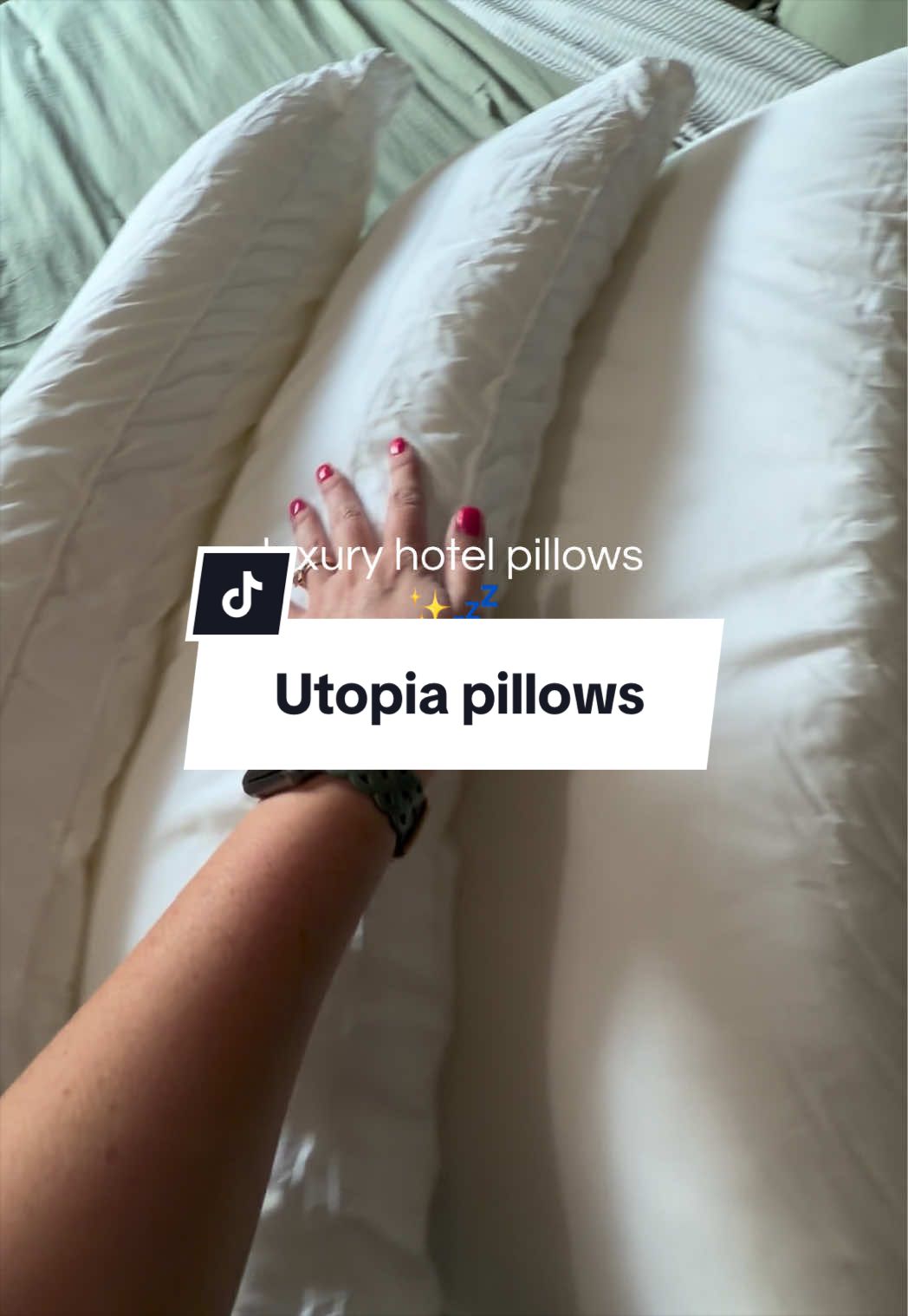 TikTok post by @thedailywith_kaylee for Utopia Deals. Caption reads: The viral gusset pillows that everyone loves!....