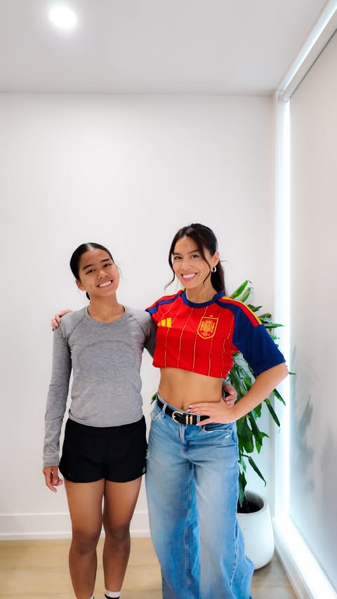 Instagram post by @trishaenriquez for Sport Chek. Caption reads: I went to Sport Chek for a new jersey and left....