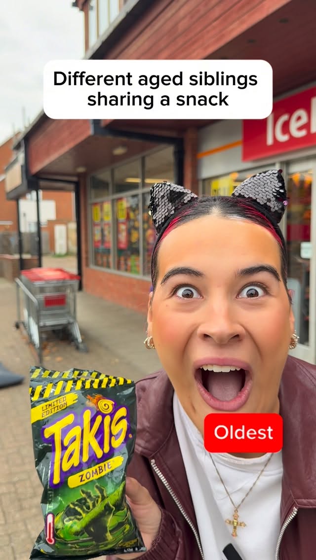 Instagram post by @meganhbolton for Takis. Caption reads: Personally I’d never share these limited edition....