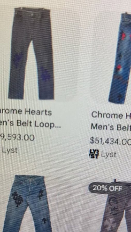 Instagram post by @lilbankhead for Chrome Hearts. Caption reads: 🤔🤔🤔 I see a lot of Black people with....