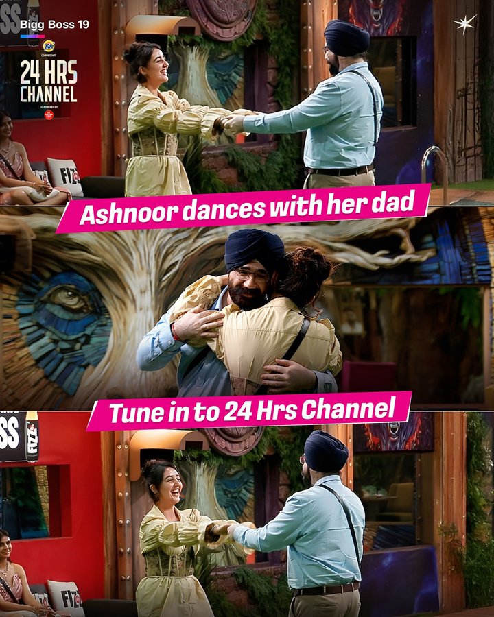 Instagram post by @ashnoorkaur for JioCinema. Caption reads: Family week hua aur bhi special, courtesy Ashnoor....