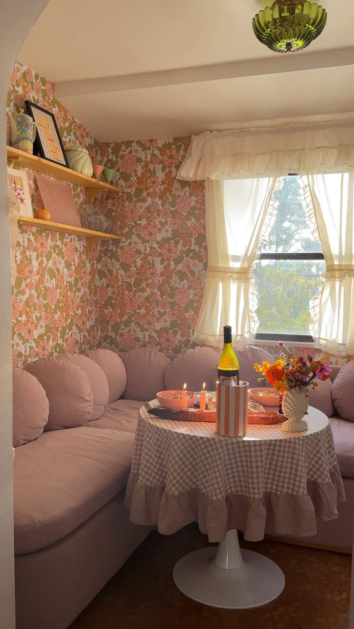 Instagram post by @samswhurld for Society6. Caption reads: New favorite room in the house just dropped ✨ #sp....