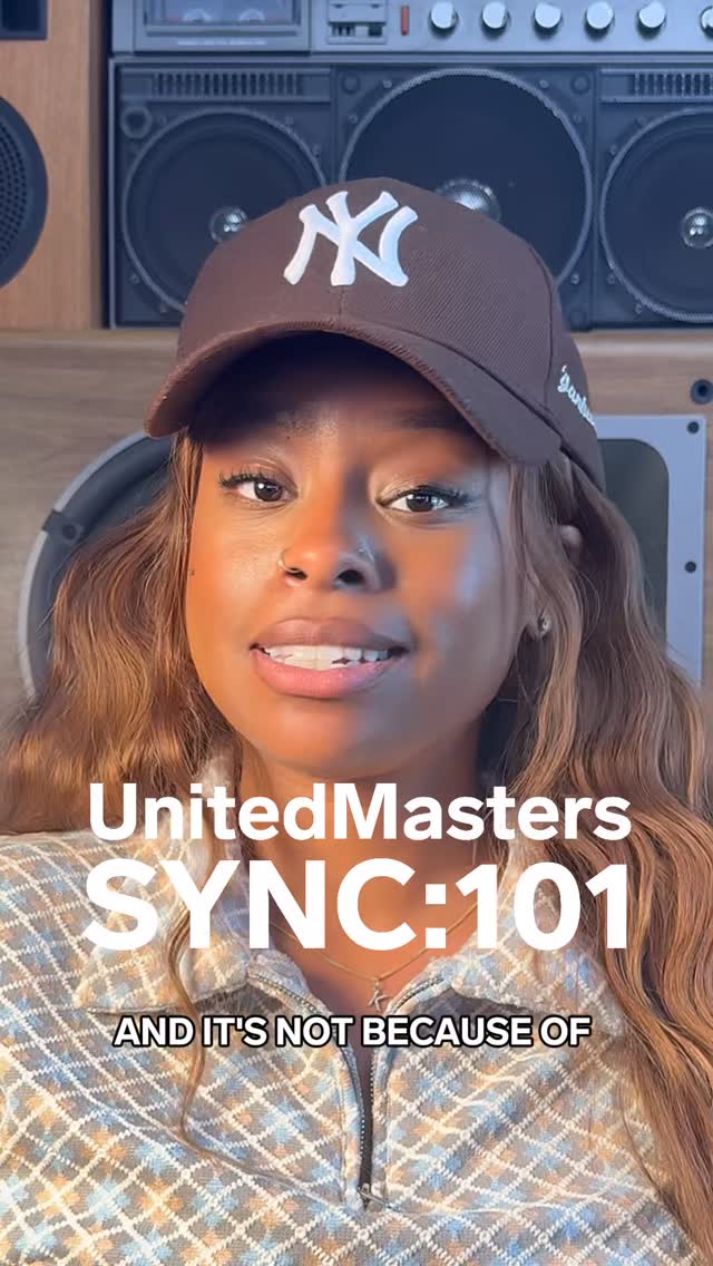Instagram post by @kayla.steen for UnitedMasters. Caption reads: 🚨You’re not getting syncs because your metadata....