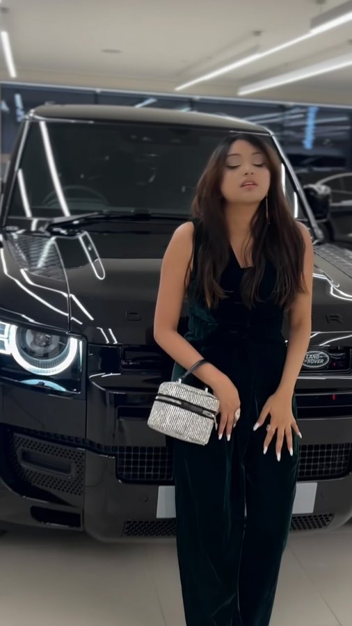 Instagram post by @anushkaa.official for Land Rover. Caption reads: #ad I’ve been invited by @jaguar and @landrover at....