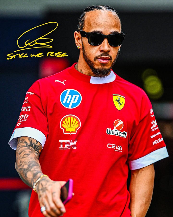 Instagram post by @lewishamilton for Topps. Caption reads: One of a kind ✍️✨ @topps.