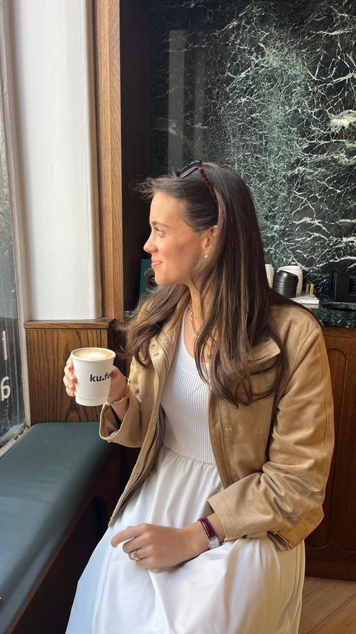 Instagram post by @sophie_depatoul for Russell & Bromley. Caption reads: Picking out my loafers for the summer....