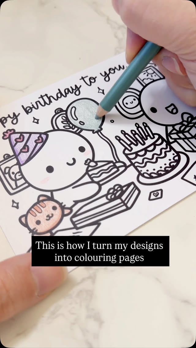 Instagram post by @oncemorewithlove for VistaPrint. Caption reads: [...] colouring cards! I made mine through....
