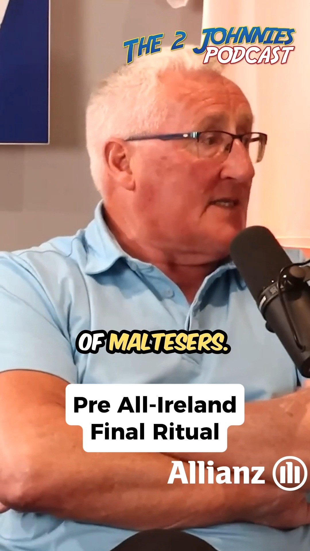 Instagram post by @the2johnnies for Allianz. Caption reads: It’s All-Ireland Final Sunday, and this week on....