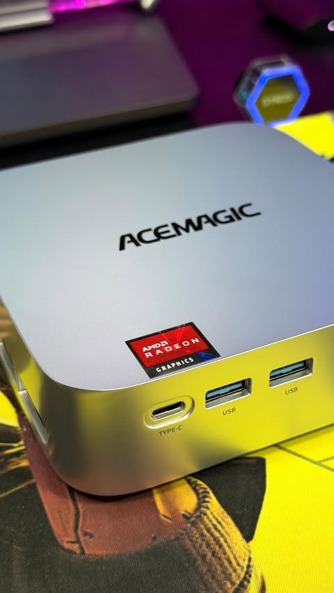Instagram post by @el_trastero_gamer for ACEMAGIC. Caption reads: [...] Hoy os traigo un Mini PC de la mano de....