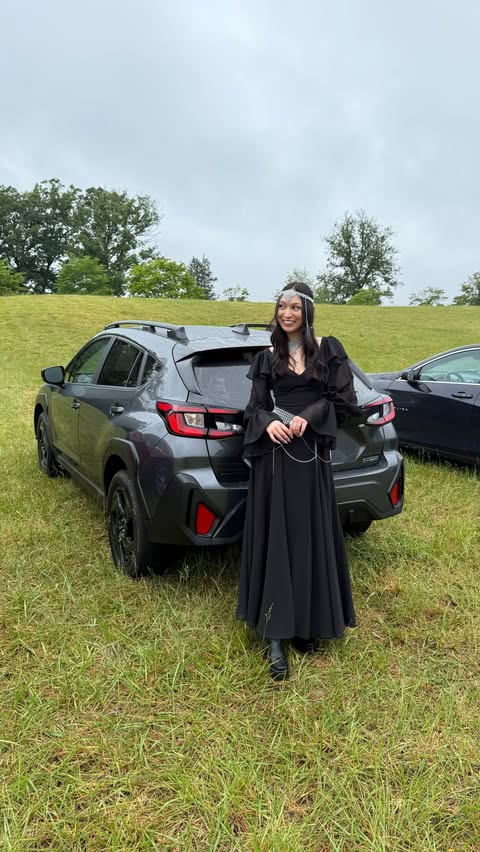 Instagram post by @kianabonollo for Subaru of America. Caption reads: Of course I’m going to make last minute chain mail....