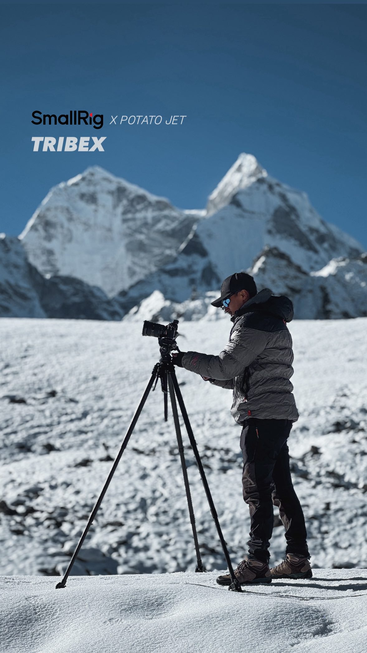 Instagram post by @bidhanshr for SmallRig. Caption reads: Namaste from the land of the Himalayas 🏔️🙏

As....