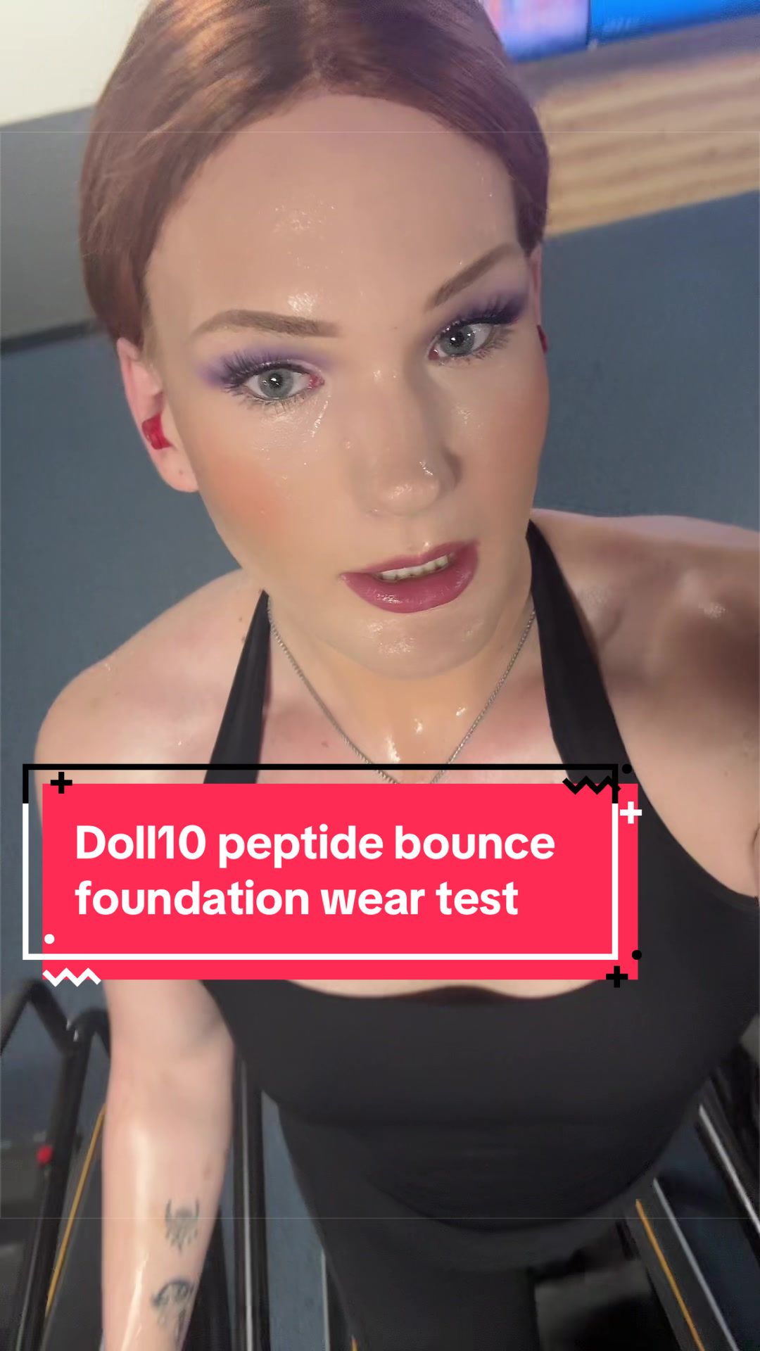 TikTok post by @irenejadenc for Doll 10 Beauty. Caption reads: [...] day another wear test this time @Doll 10....