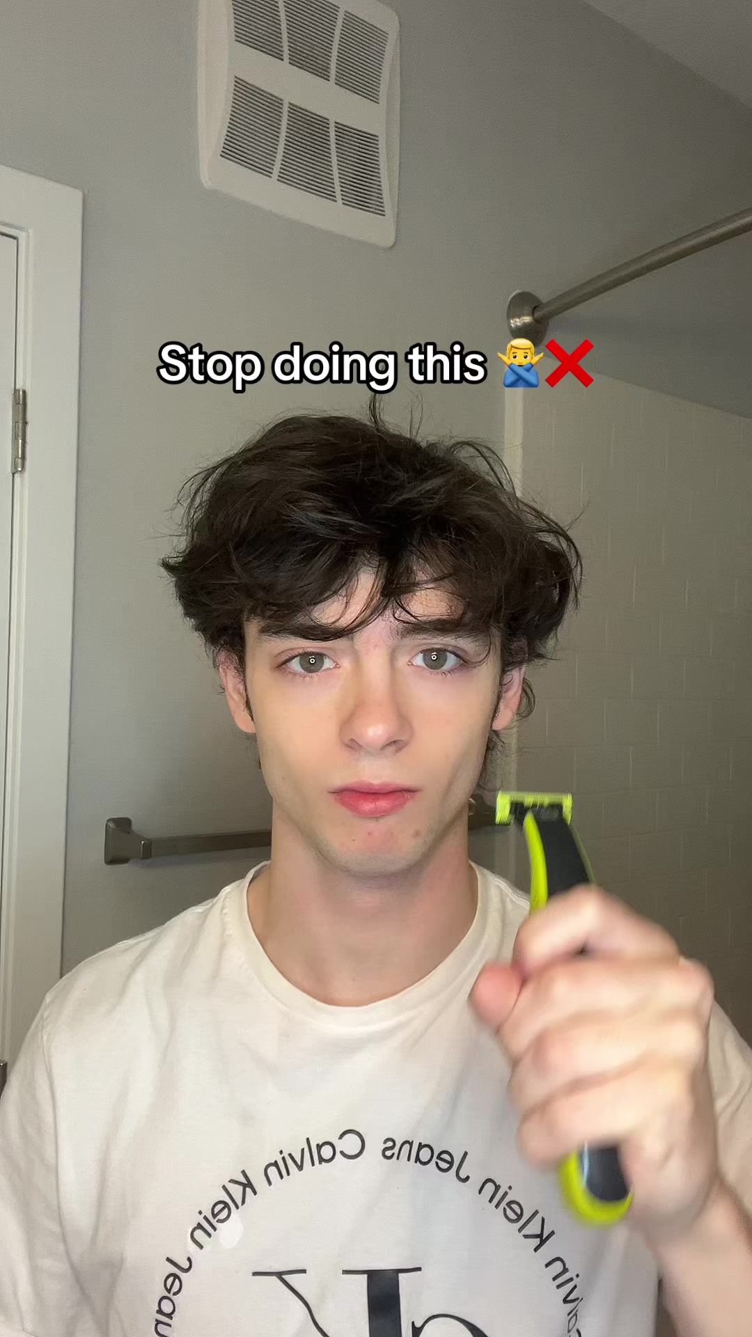 TikTok post by @ethentrips for Based BodyWorks. Caption reads: I got a new hairstyle!! Try it @BASED #hair....