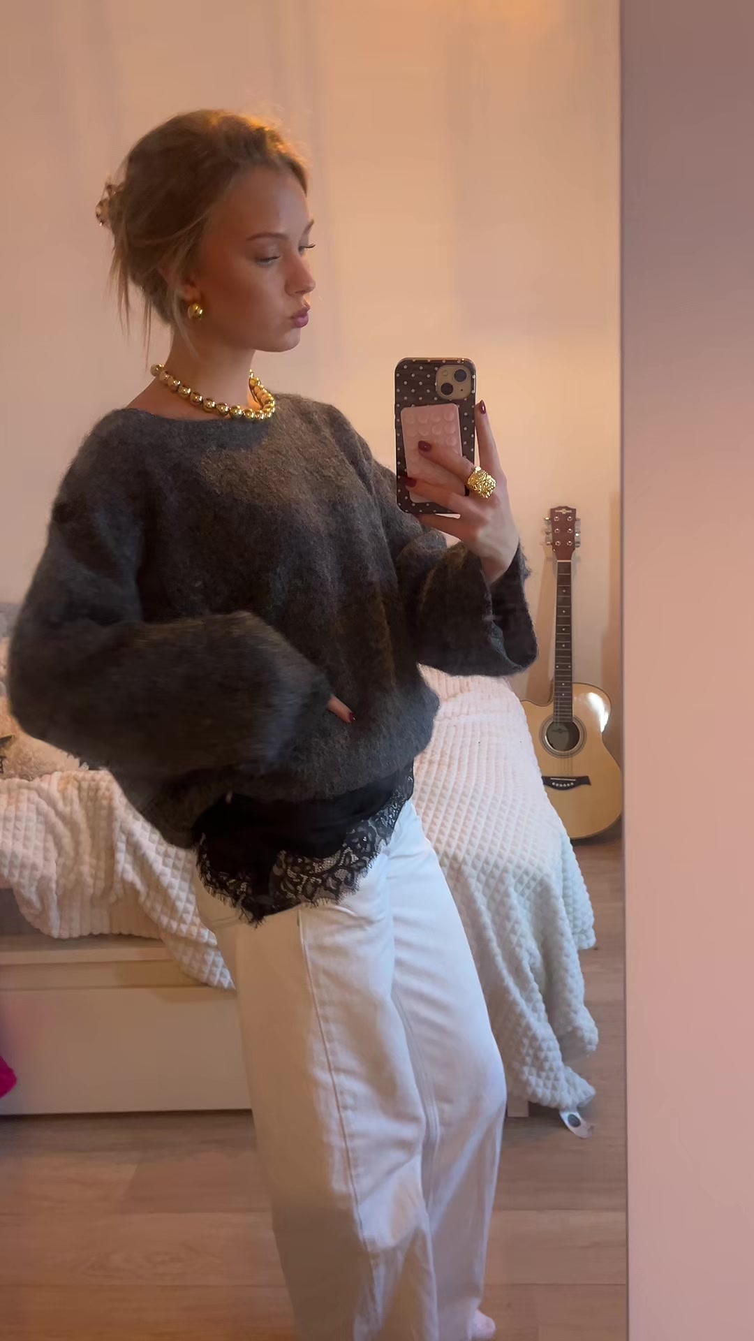 TikTok post by @jasmijnhartjess for LOAVIES. Caption reads: Olivia Dean 🤍 @LOAVIES #girlsgoneloavies #gifted.