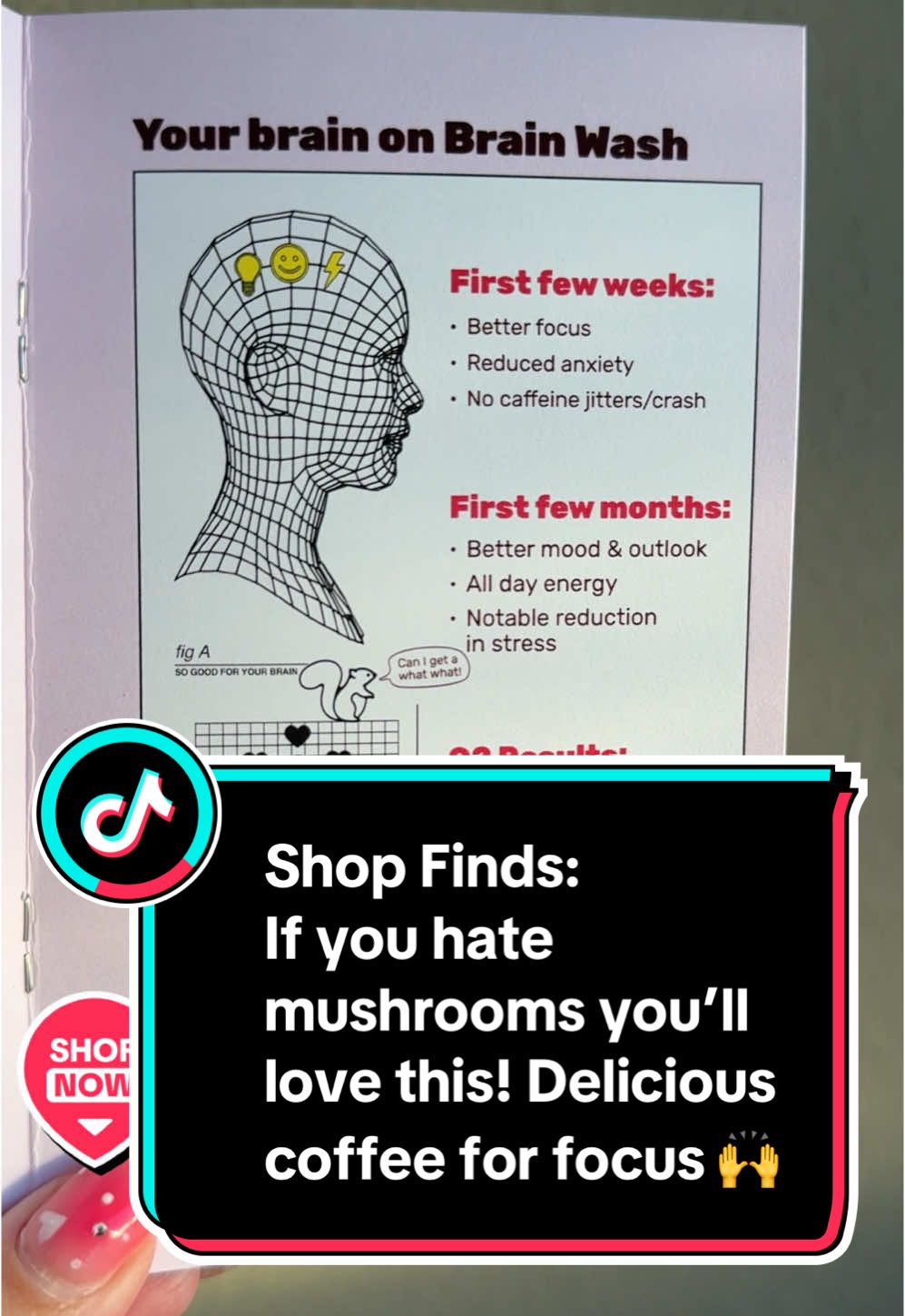 TikTok post by @kat.lifexbeauty for Wunderground Coffee. Caption reads: Well this was a pleasant SURPRISE! Give this....