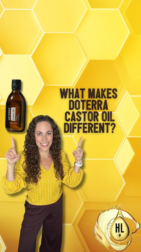 Instagram post by @hillarylamay for doTERRA Essential Oils USA. Caption reads: ✨ FAQ: What makes doTERRA Castor Oil any different....