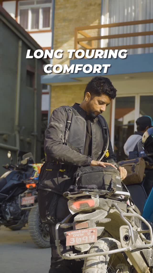 Instagram post by @theanurags for Reise Moto. Caption reads: To all my bigger rider dudes out there!....