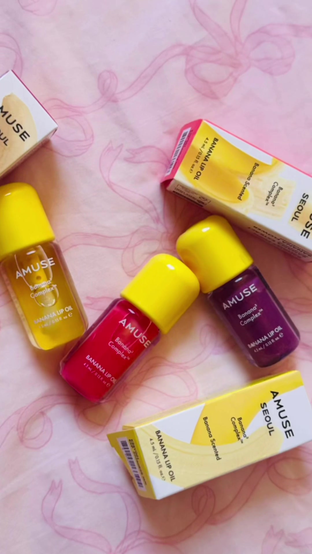 TikTok post by @lifestyle..care for AMUSE Seoul. Caption reads: Juicy shine, zero stickiness. This @AMUSE Seoul....