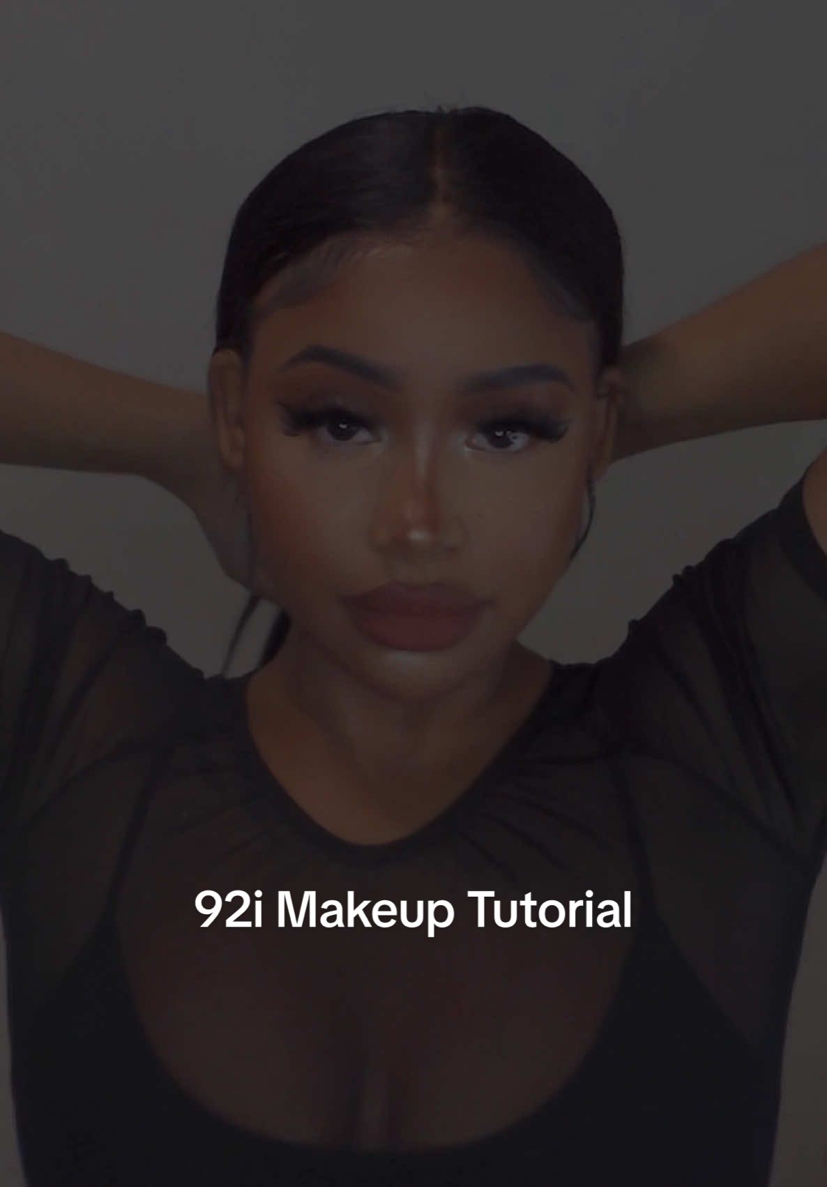 TikTok post by @itsalisparks for Smashbox Venice. Caption reads: 92i Makeup Tutorial Foundation:  @ShopMissA AOA....