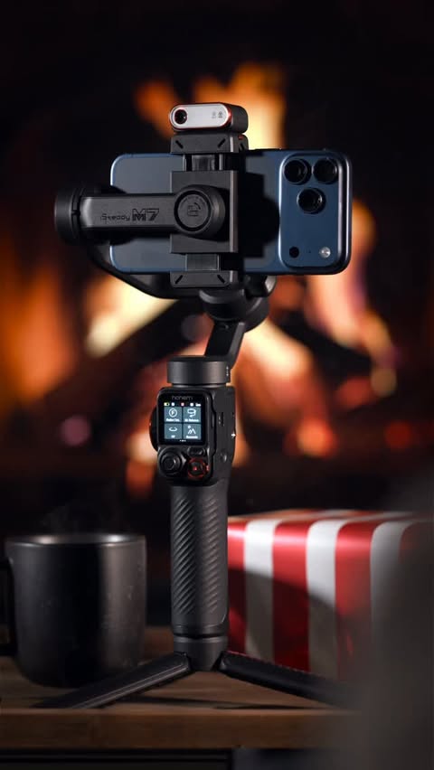 Instagram post by @emtfilms for Hohem. Caption reads: [...] moments this holiday season with the Hohem....