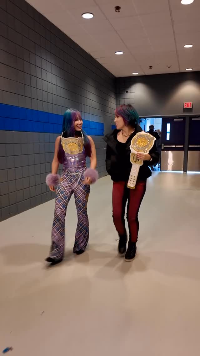 Instagram post by @official_kairi for WWE. Caption reads: The Kabuki Warriors have arrived for their 8-Woman....