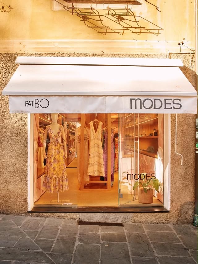 Instagram post by @patriciabonaldi for Patbo. Caption reads: [...] with @modes.official , PatBO arrives on the....