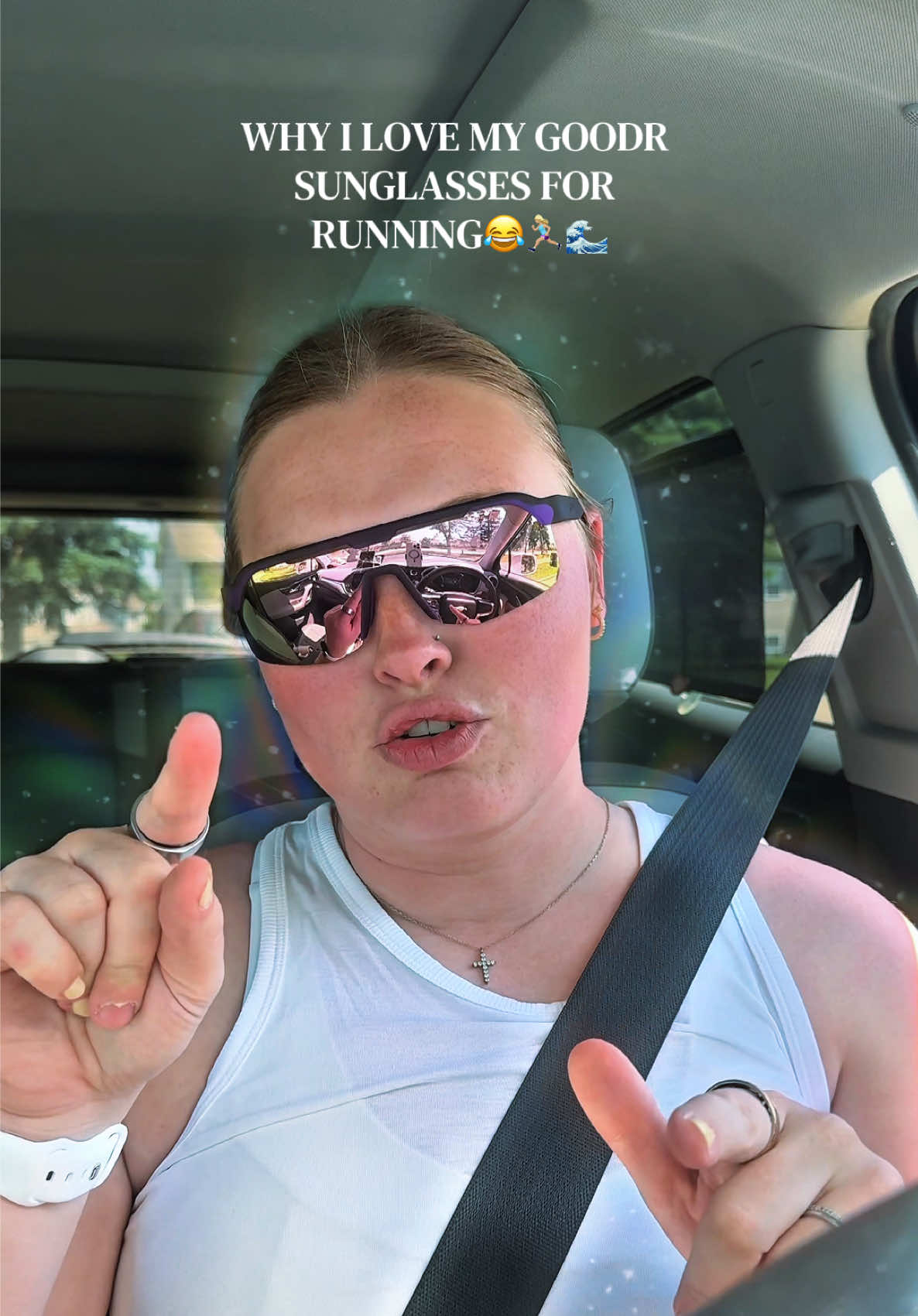 TikTok post by @kennap2 for Goodr. Caption reads: I could go on and on about these @goodr sunglasses....