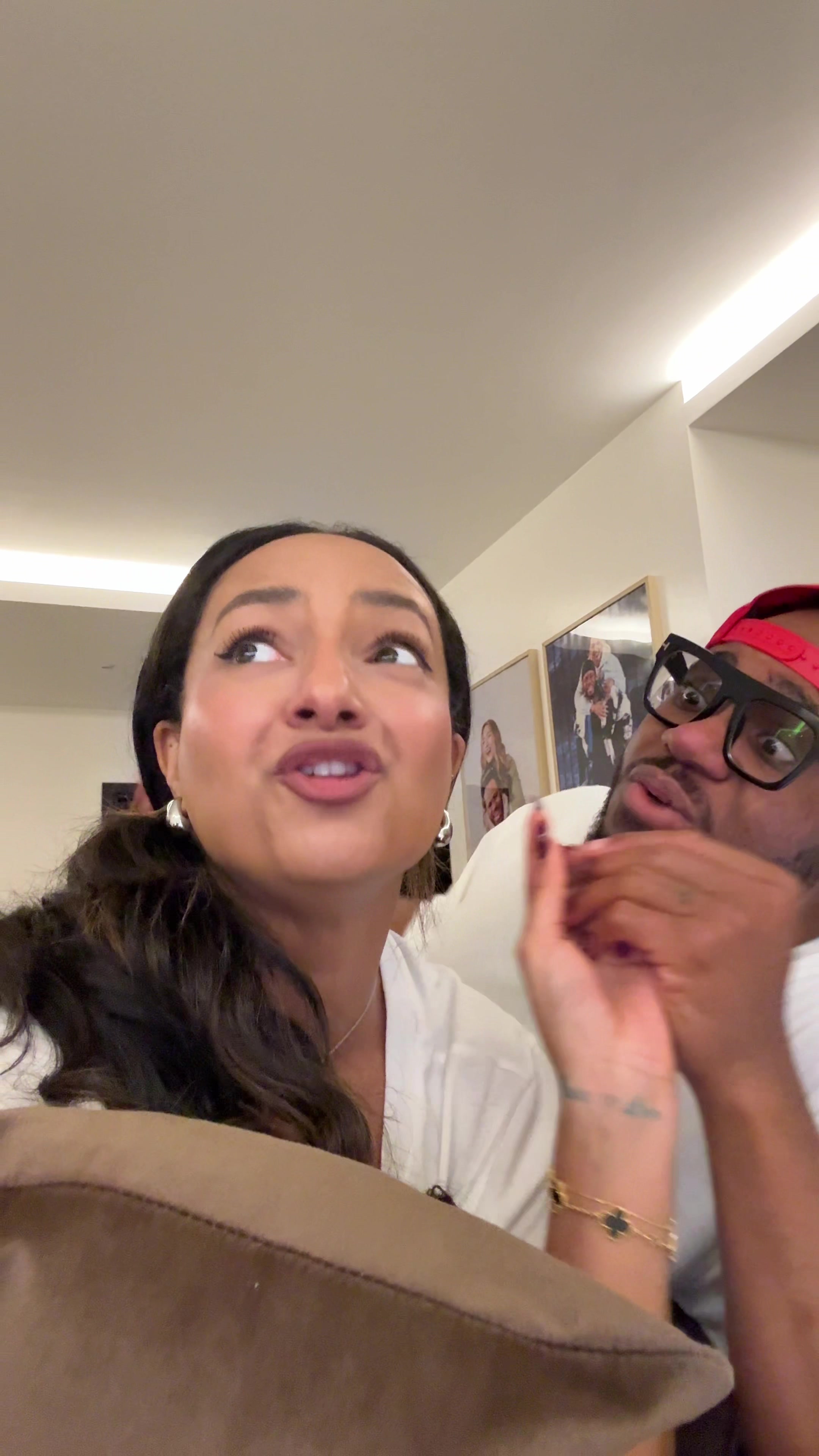 TikTok post by @lingandlamb for Peacock TV. Caption reads: #PeacockPartner Famington… we’re reporting LIVE....