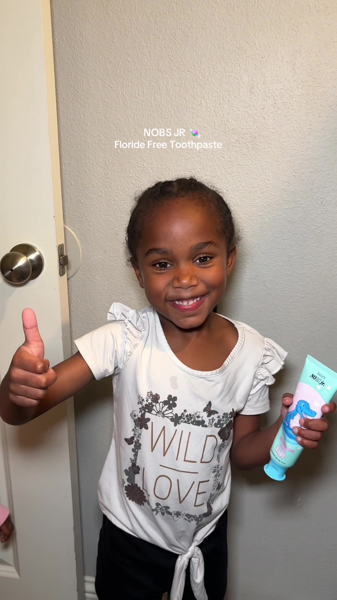 TikTok post by @kiersten.humber for No BS Toothpaste. Caption reads: [...] trips to the dentist… yes please 😩....