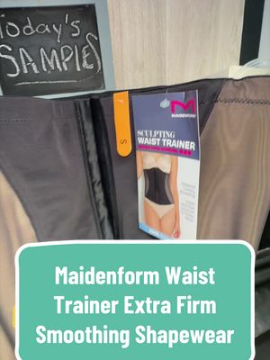 TikTok post by @colette00000 for Maidenform. Caption reads: Maidenform Waist Trainer Extra Firm Smoothing....