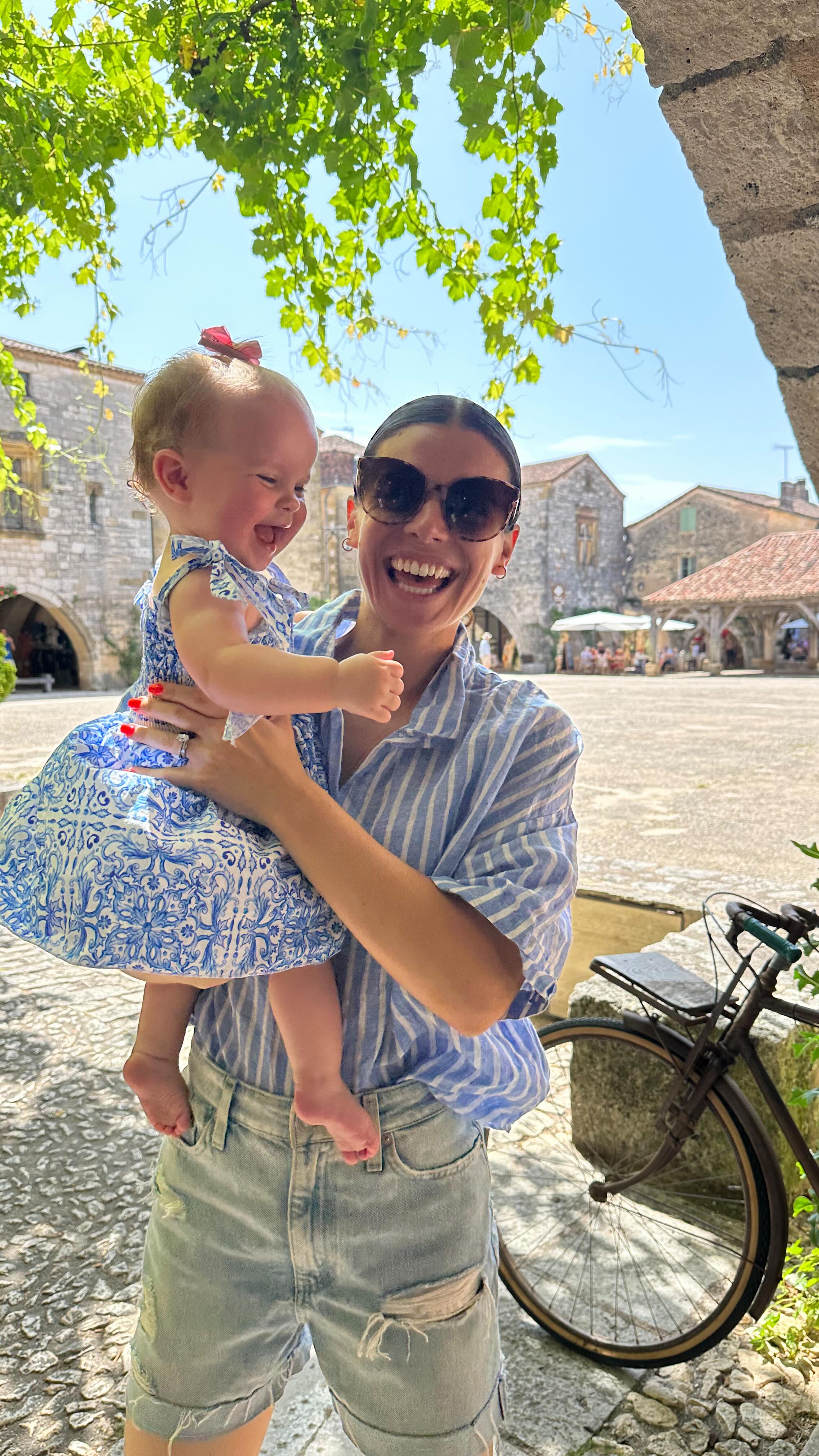 Instagram post by @gigilgram for Maxi-Cosi. Caption reads: This is your sign to book the trip with your....