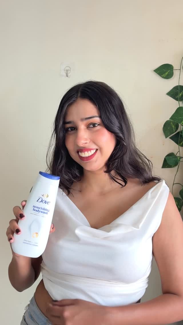 Instagram post by @explorewithanshika_ for Dove. Caption reads: Who needs a separate lotion when Dove’s already....