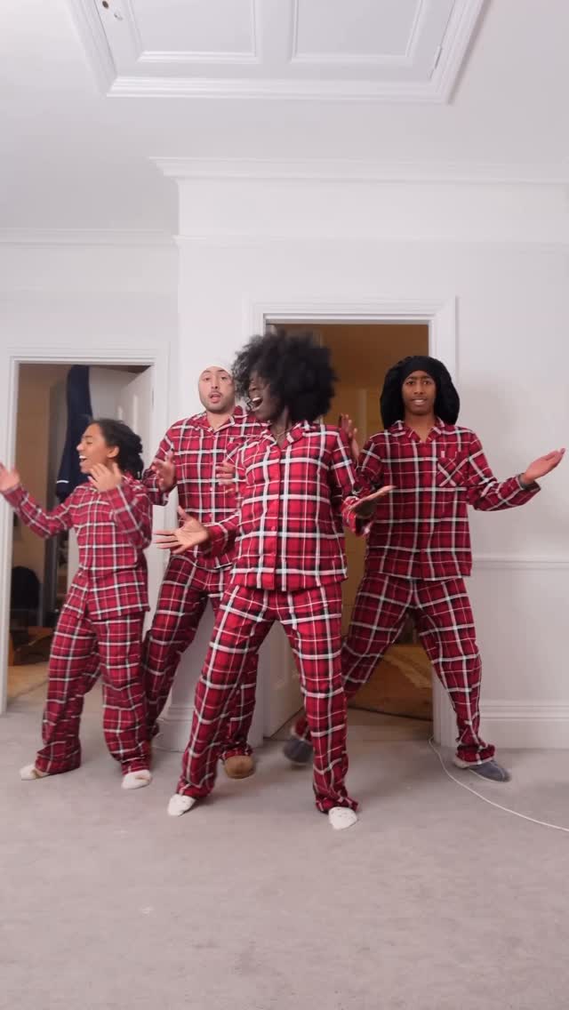 Instagram post by @ayodifamily for Peacocks. Caption reads: Ad All our PJs are @peacocks_fashion THE BEST for....