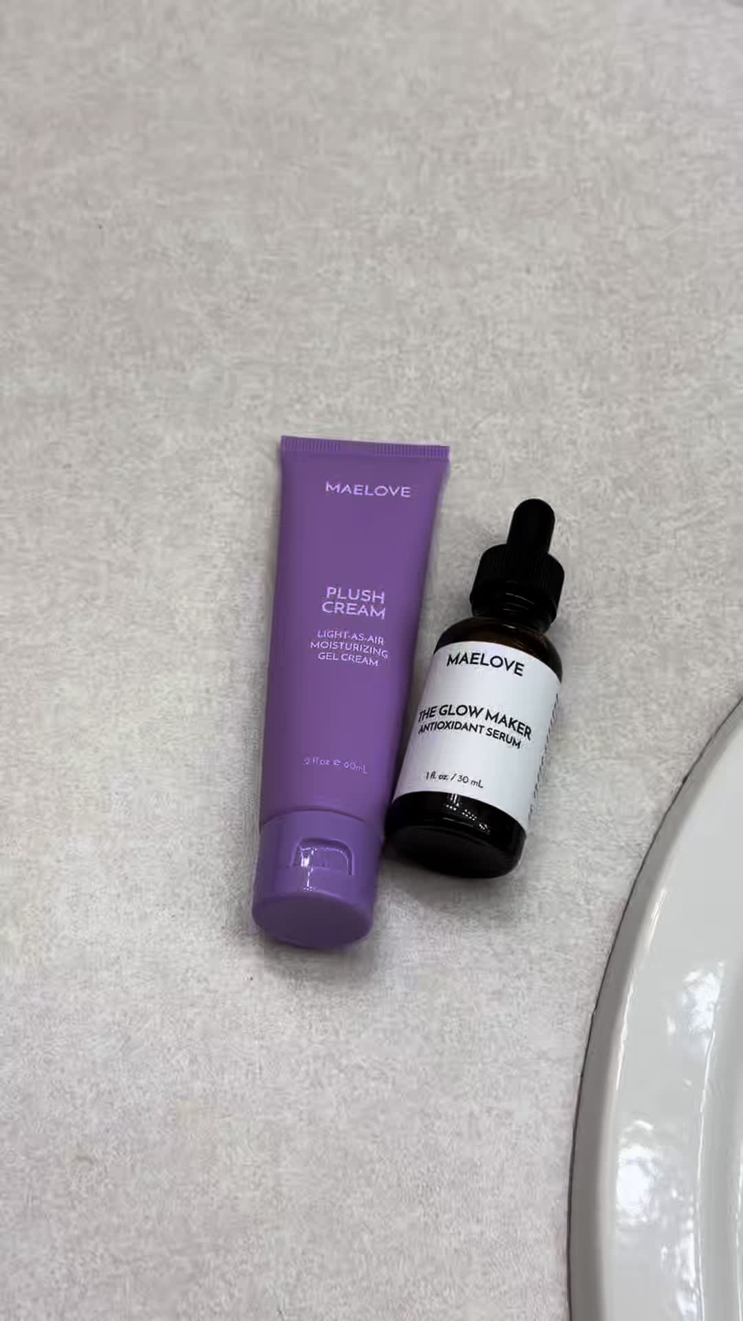 TikTok post by @aisa.swanner for Maelove. Caption reads: @Maelove Skincare truly my favorite skincare [...].