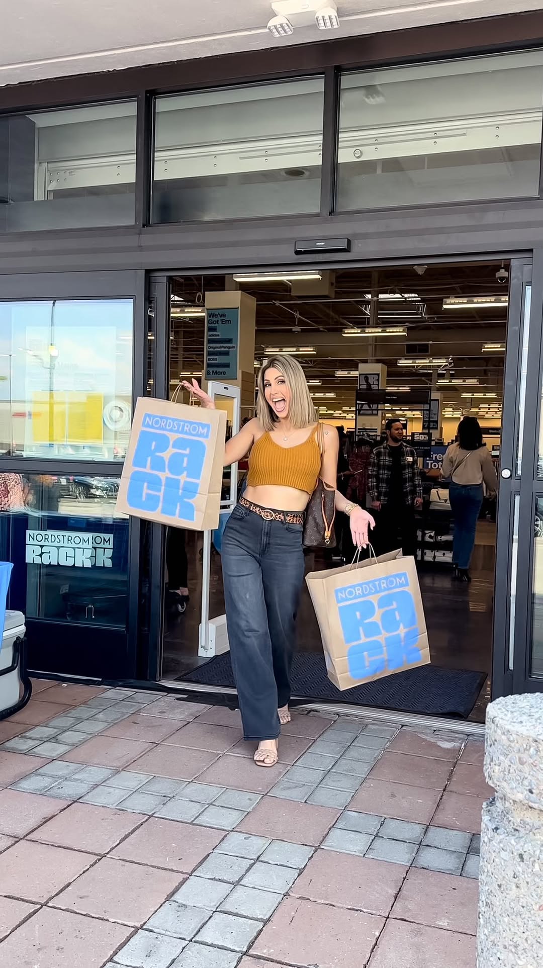 Instagram post by @allthingsmely for Nordstrom Rack. Caption reads: Have you spotted me in any @nordstromrack ads?....
