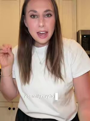 TikTok post by @lblikes for Arrae. Caption reads: adding the new arrae hair protein supplement to my....