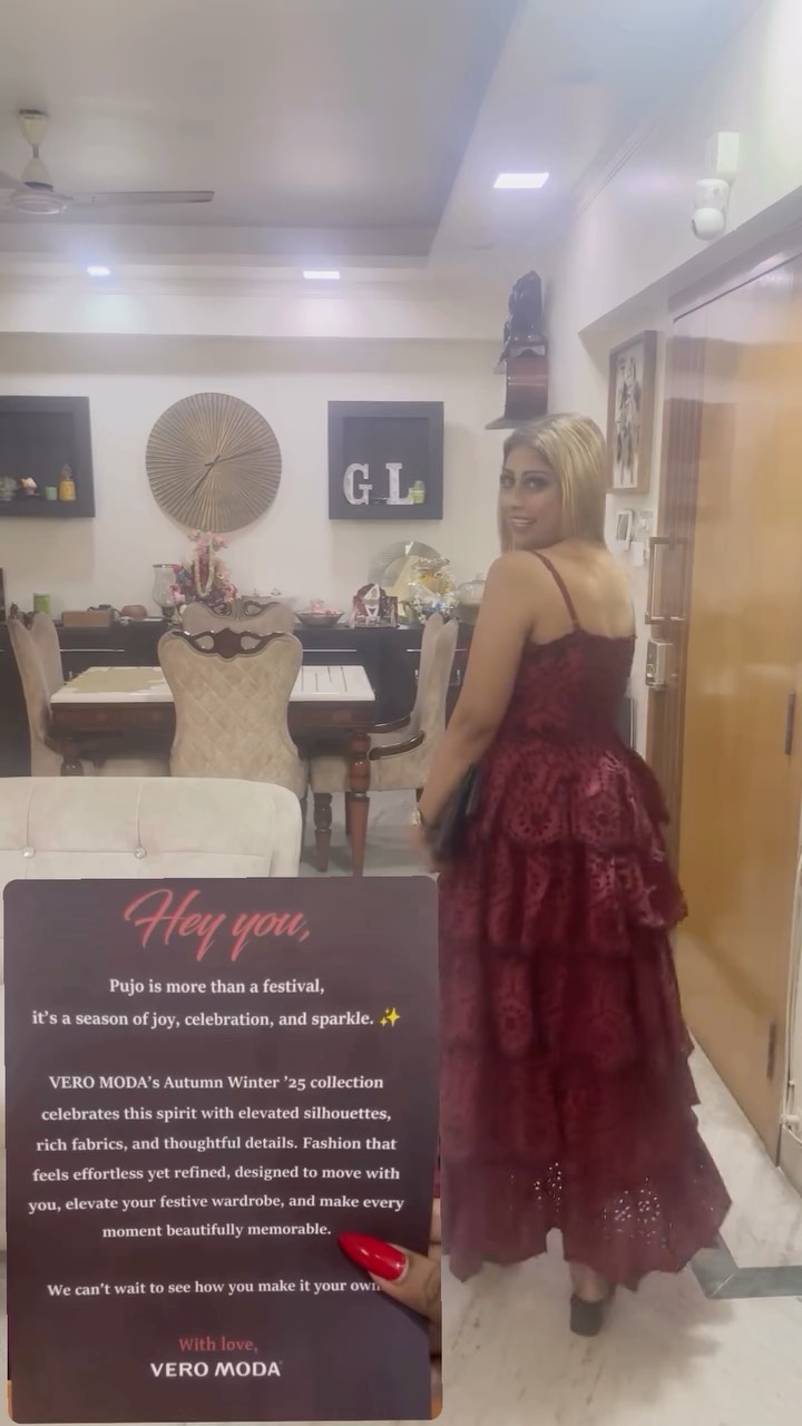 Instagram post by @lopamudramandalofficial for VERO MODA. Caption reads: Styled The Best from the VERO MODA Autum Winter 25....