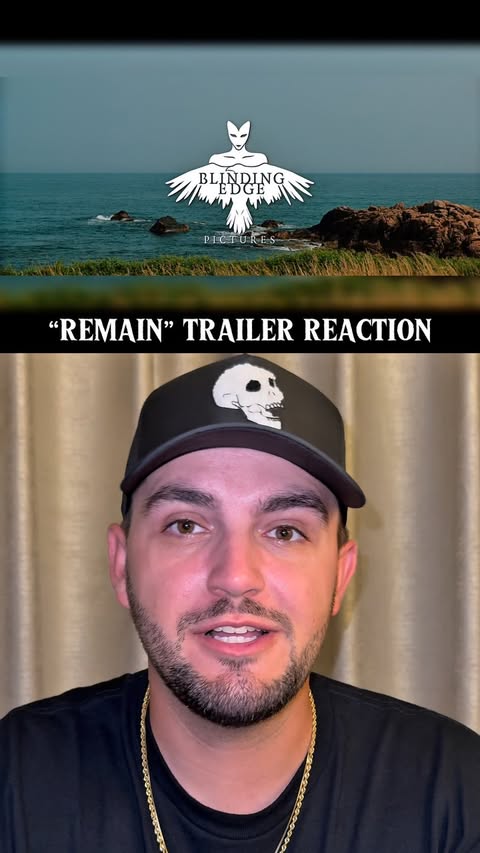 Instagram post by @jakestewart21 for Warner Bros. Pictures. Caption reads: “REMAIN” Trailer Reaction! #mnightshyamalan....