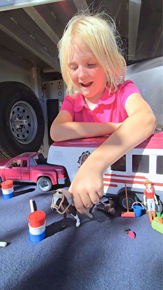 Instagram post by @horsingaroundla for Schleich. Caption reads: [...] list-worthy! We loaded up the all-new....